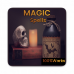 spells book app - magic tarot android application logo